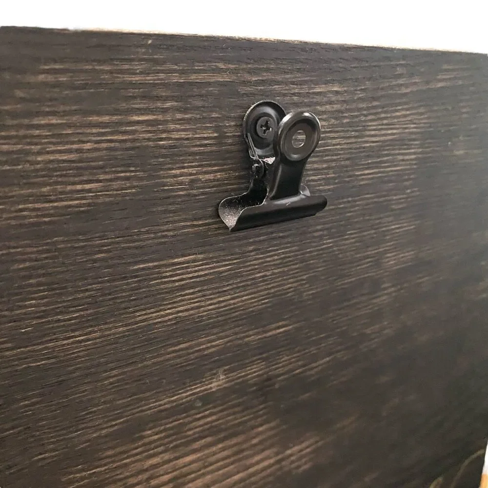 Explore Wooden Clip Standing Picture Frame